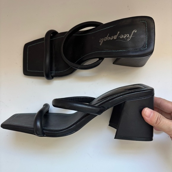 Free People Parker Double Strap Heel Sz 47.5/US7.5 - Picture 3 of 6